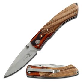 Wood Folding Knife Wood handle — Elk Ridge